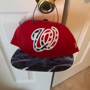 Washington Nationals Flat Brim Hat